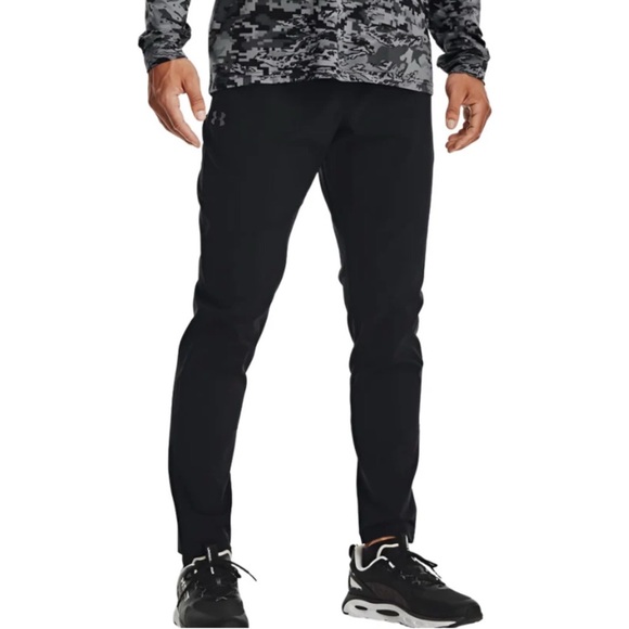 Under Armour UA Stretch Woven Mens Pants Black Small - Picture 1 of 12